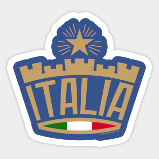 Italia Corona Sticker